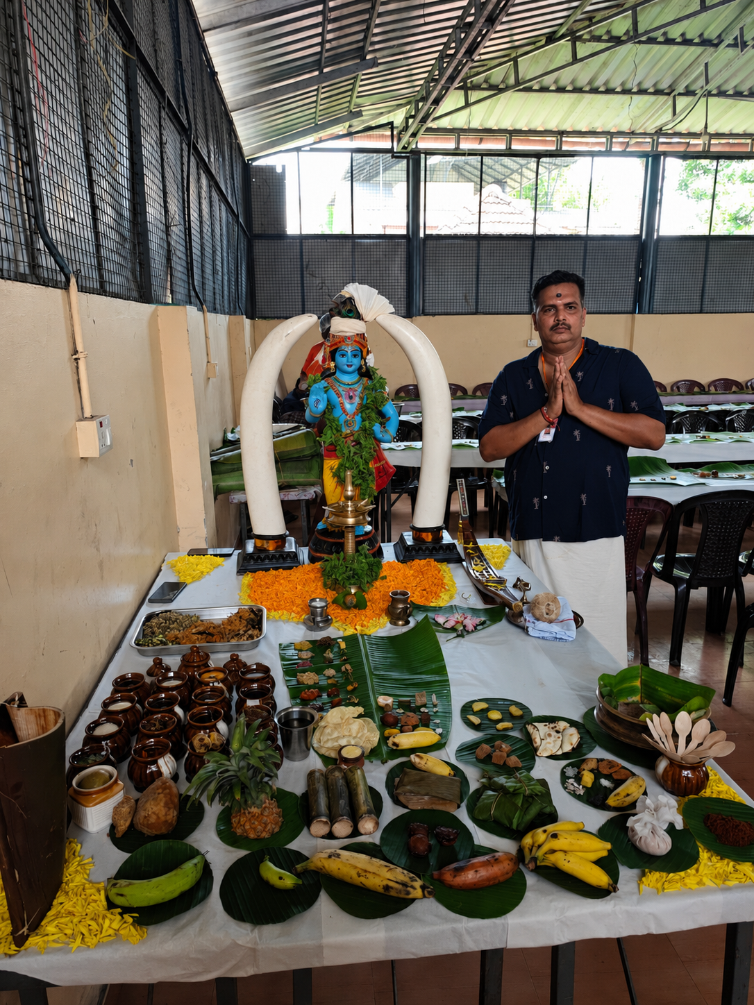 Aranmula Valla Sadya Catering - Traditional Kerala Sadya served on banana leaves
